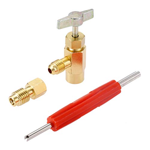 R12 a R134A Can Tap con Adaptador y Removedor de Válvula miniatura 1