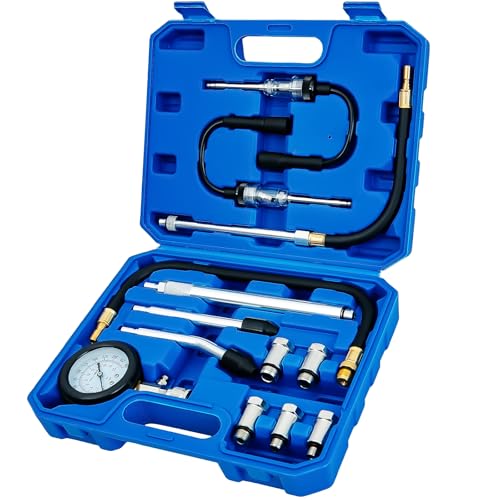 Image of SIXIWANZI 13 Piece Engine Compression Tester Kit, 0-300 PSI Compression Tester Automotive with Spark Plug Tester, Small Engine Compression Tester with M10 M12 M14 M16 M18