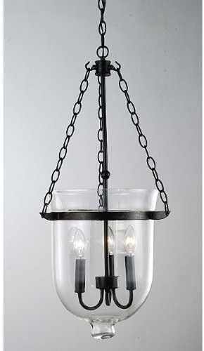 Andrewhomedecor Antique Copper Finish Glass Lantern Chandelier