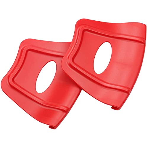 SCHNRR Wheel Rim Shield Rimshield Shield Protector Tool for Motorcycle Bike ATV Quad Tyre Tire Installation 2PCS, Red