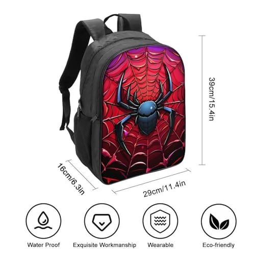 Mochila escolar de Spiders bolsa de lona impermeable y transpirable para estudiantes 2
