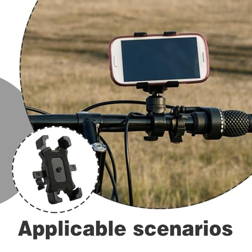 KUEEA Soporte Móvil Bicicleta, Manillar de Bicicleta, Soporte Movil Moto, Giratorio 360°, para Bicicleta, antivibración, para Smartphone - imagen 5