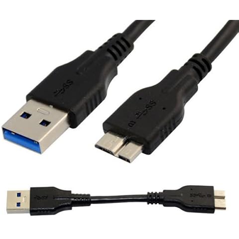 USB 3.0 A To Micro B Cable For WD Seagate Toshiba Samsung External Hard Drive (3 Meter) Cover