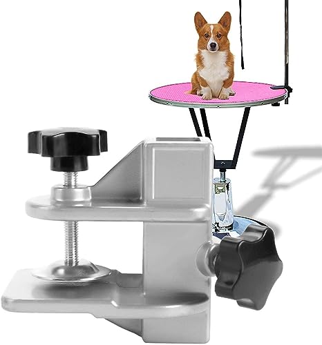 Pince de bras de table de toilettage KLUFO pour bloquer la barre et stabiliser le séchage