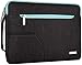 MOSISO Polyester Shoulder Bag Compatible with 14-15 inch Laptop, Pure Black & Pure Blue