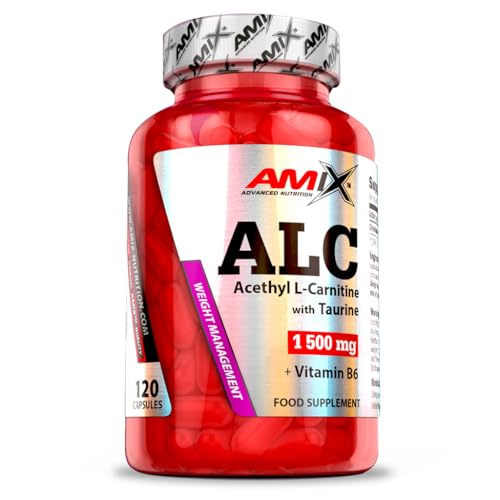 AMIX - Suplemento Deportivo - CarniLine ALC con taurina y Vitamina B6 en Formato de 120 Cápsulas -...
