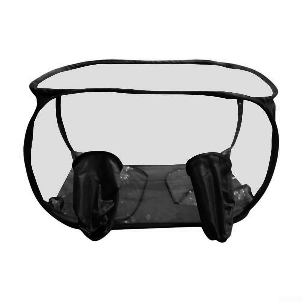 Minhe Tienda de cultivo de hongos portátil 60x60x90cm Cámara de crecimiento emergente con cremallera para principiantes y aficionados Blanco (negro)