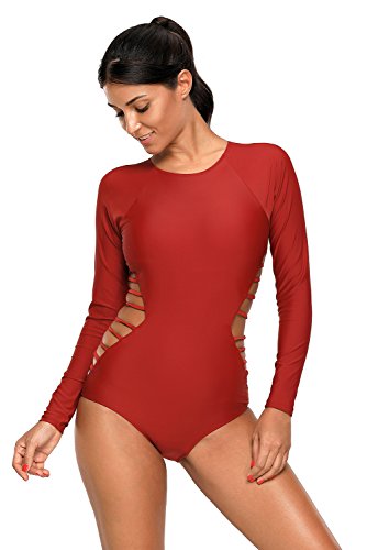 Maillot de bain une pièce manches longues de surf pour vos sessions matinales