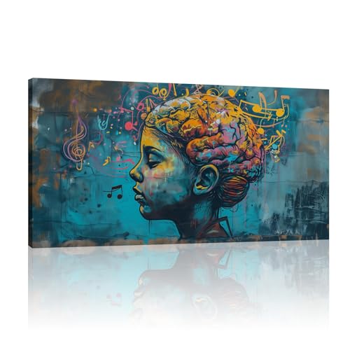 Toile Banksy style street art graffiti 65x130cm déco salon