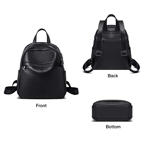 Sac à dos femme en cuir véritable cadeau idéal élégant pompon - 6