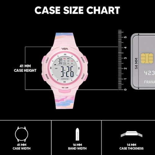 Image of V2A Kids Watch - Waterproof Multi-Functional Digital Sports Watch for Ages 5-13, 30M Water Resistance, Gift for 5-10 Year Olds