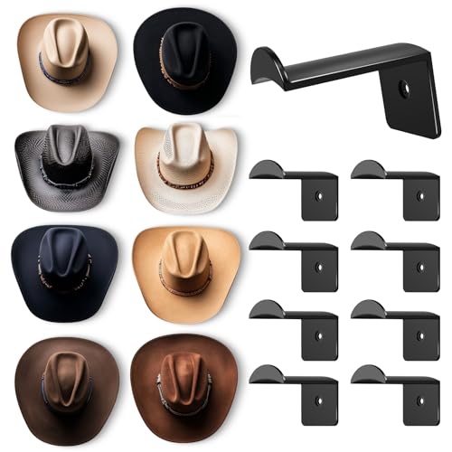 Aoodaily 2.8 Inch Hat Hooks for Wall - (8 Pack)...