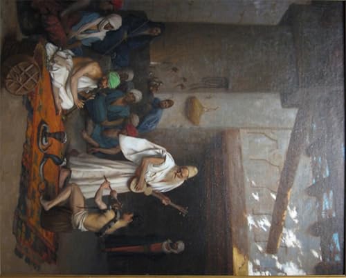 PSVDCTOO Famosa Cuadro en Lienzo Impresión Imagen L'incantatore Di Jean-léon para Oficina Decorativos 60x90cm