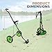 JOVIAL 2 Wheel Golf Push Pull Cart - Lightweight, Foldable, Collapsible, Caddy Accessories, Golf Bag Storage with Deluxe Scorecard Holder, Adjustable Handle, Aluminium Frame, Compact Design for Travel