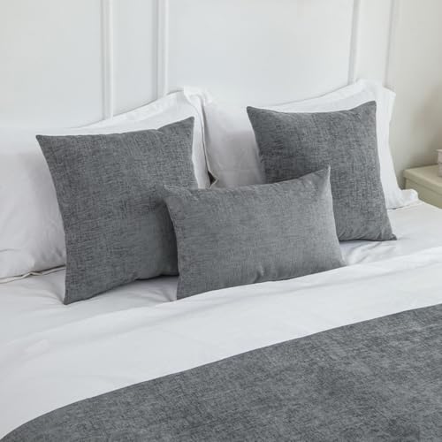 Protector de ropa de cama para hotel 65x180 contra desgaste gris neutro 3