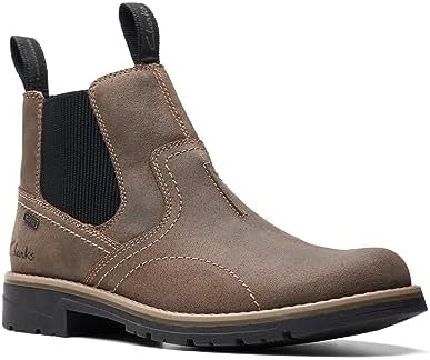 Clarks Men's Morris Easy Chelsea Boot, Stone Waxy, 10.5 | Image 3