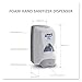 PURELL FMX-12 Push-Style Hand Sanitizer Foam Dispenser, Dove Grey, for 1200 mL PURELL FMX-12 Hand Sanitizer Foam Refill (Pack of 1) - 5120-06