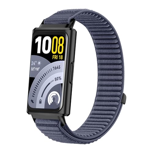 [linleiyo] �݊��� For HUAWEI Band 11/11 Pro/11 NFC �p �����o���h �i�C������ �҂ݍ��݃x���g �y�� ����ɂ��� ���ߎ��� �ʃt�@�X�i�[ �X�|�[�c �����j���O �ʋ� �ʊw �A�E�g�h�A���� (R) [���s�A���i]