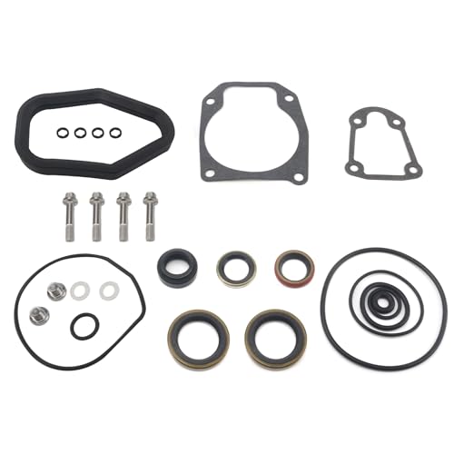Image of 5000309 Marine Gearcase Lower Unit Seal Kit with Drain Screws for Johnson Evinrude 40-75 HP Outboard Boat Motors replaces 396349 Sierra 18-8383