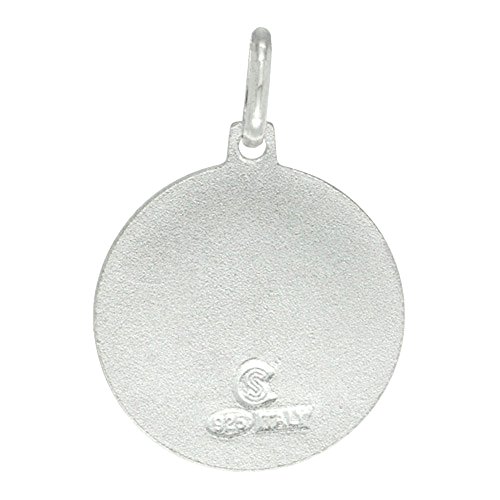 12mm Dainty Sterling Silver St Anthony Medal Necklace 1/2 inch Round Nickel Free Italy2