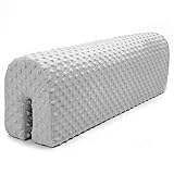 COLOCACIÓN FÁCIL: fácil de colocar en el marco de la cama. Con funda extraíble y lavable. La apertura flexible permite un montaje fácil y estable del protector en diferentes tipos de barreras.