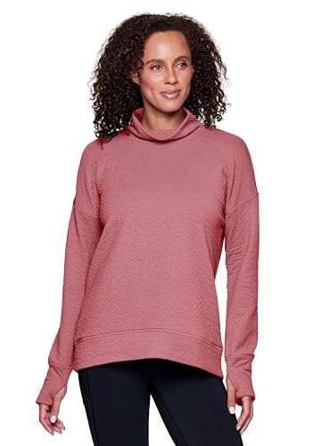 Image of RBX Active Women's Ultra Soft Quilted Cowl Neck Pullover Sweatshirt