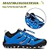 Mishansha Kids Hiking Shoes Girls Boys Toddler Outdoor Sneakers Anti-Collision Trail Running Shoe for Trekking Walking Climbing Black Blue Size 5 Big Kid