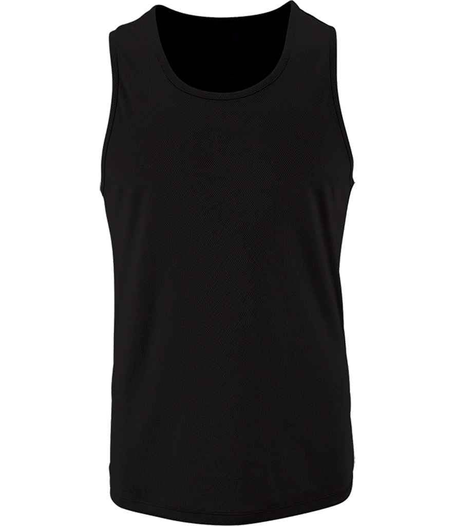 COOZO Men's Classic Sporty Performance Tank Top - Black - 2XL