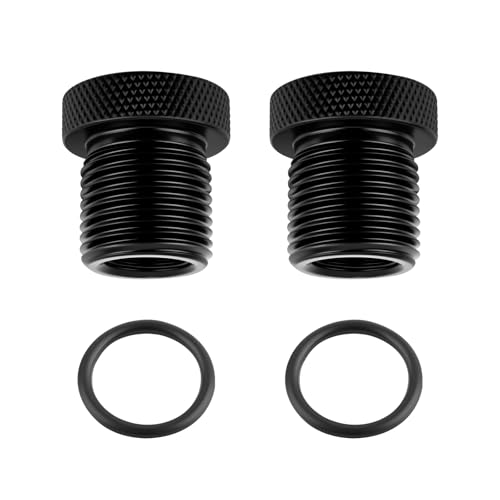 2PCS Oil Filter Adapter 1/2-28 to 3/4-16 with Washers,Oil Filter Suppressor Adapter Replacement for Old Damaged,Universal Car Essentials Car Accessories for Cars,SUVs,Trucks