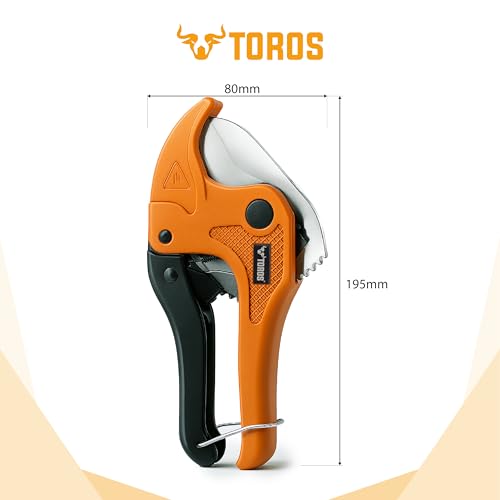 Image of PVC Pipe Cutter (TPC-301E 42MM CP),Premium High-Grade Manganese Blade and Aluminum Alloy Body || Suitable for PVC Pipes, Rubber Hoses and Plumbing Pipes Cutter