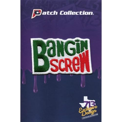 Houston Bangin Screw Patch Soda Logo Embroidered Iron On