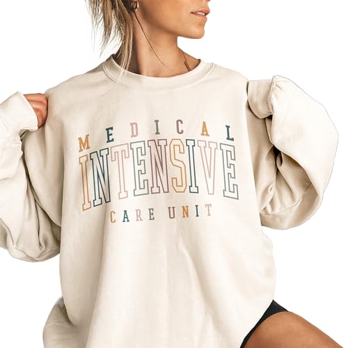 MICU Sweatshirt, Medical Intensive Care Unit, MICU Nurse, Graduation Gift For Her, MICU Crew Tech Shirts, Unisex Crewneck Ash Grey2