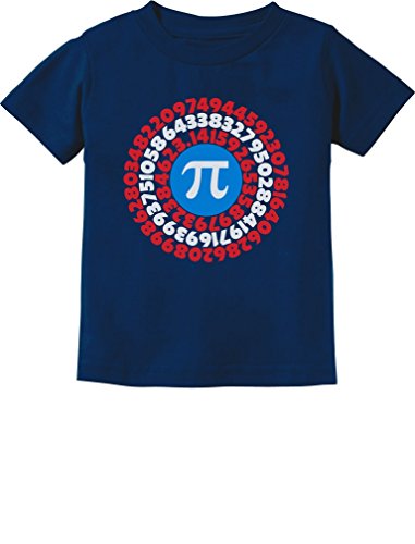 Image of Pi Day Superhero - Captain Pi Gift for Math Geeks Toddler /Infant Kids T-Shirt 2T Navy