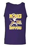 Lane Kiffin King Bayou Louisiana Tank Top Adult XL Purple