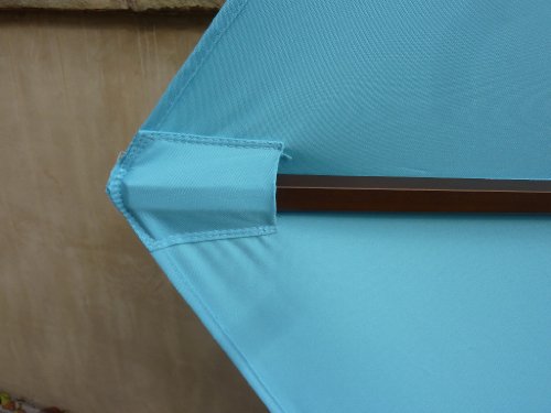Formosa Covers 9Ft Umbrella Replacement Canopy 6 Ribs In Light Blue (Canopy Only) #TOP7