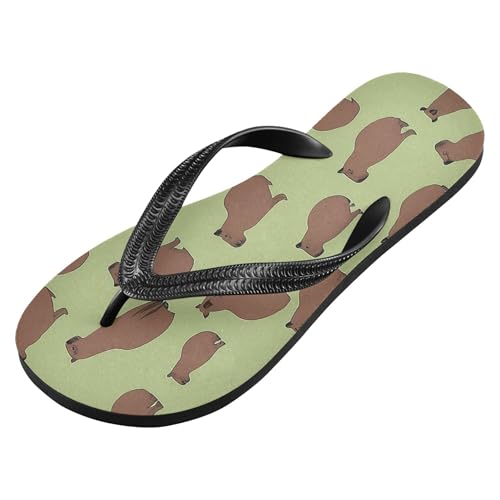 Burbuja Cute Capybara Flip Flops for Women Men, Soft Thong Sandals Rubber Slippers for Pool Beach Essentials2