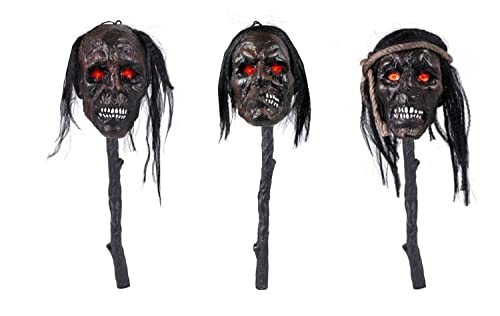Sceptre Voodoo Trophée Décoration d'Halloween Grande Tête MIMIKRY