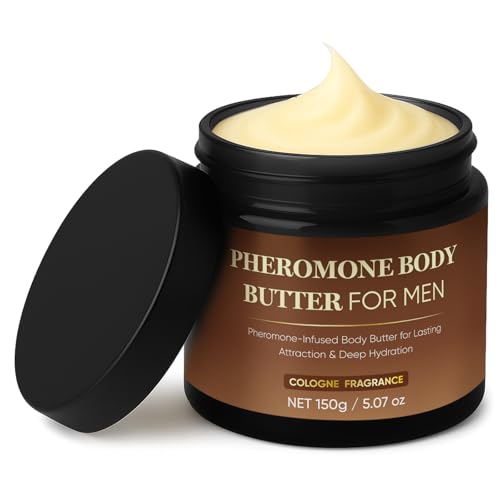 Derperzi Pheromone Body Butter for Men Cologne Body Skin Cream with Shea Butter Cocoa Butter & Coconut Oil Long-Lasting Fragrance Deep Hydration Non-Greasy Alcohol-Free Vegan (1)