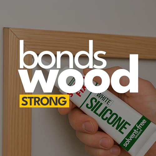 Image of White Silicone Caulk (No Gun Needed) Flexible & Waterproof Caulking Tube | Silicone Sealant for Bathroom, Kitchen, Aquarium, Sink, Window, Countertop - 1.7 fl.oz