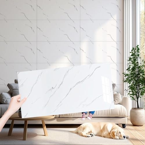 AMOYUN Azulejos Adhesivos Cocina, 10 piezas Vinilos de Pared Decorativos 30x60cm Revestimiento de Paredes PVC Baldosas Adhesivas Cocina Azulejos Baño Vinilo Suelo