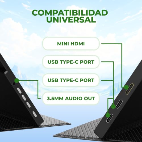 Image of AOC 16 inch Portable Monitor FHD 60Hz USB-C IPS Ultra Slim Smart Cover 16T20 | 1920x1080 Computer Monitor, USB-C, Mini HDMI, Built-in Speakers, Smart Cover, Ultra Slim, VESA Mount, Low Blue Light