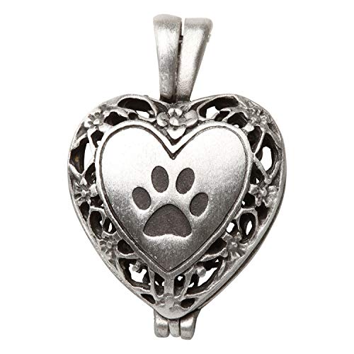 Cathedral Art Paw Prints on My Heart Pet Memorial Picture Frame, 2.25-inch by 2.5-inch Photo, Silver by Cathedral Art - Image 2