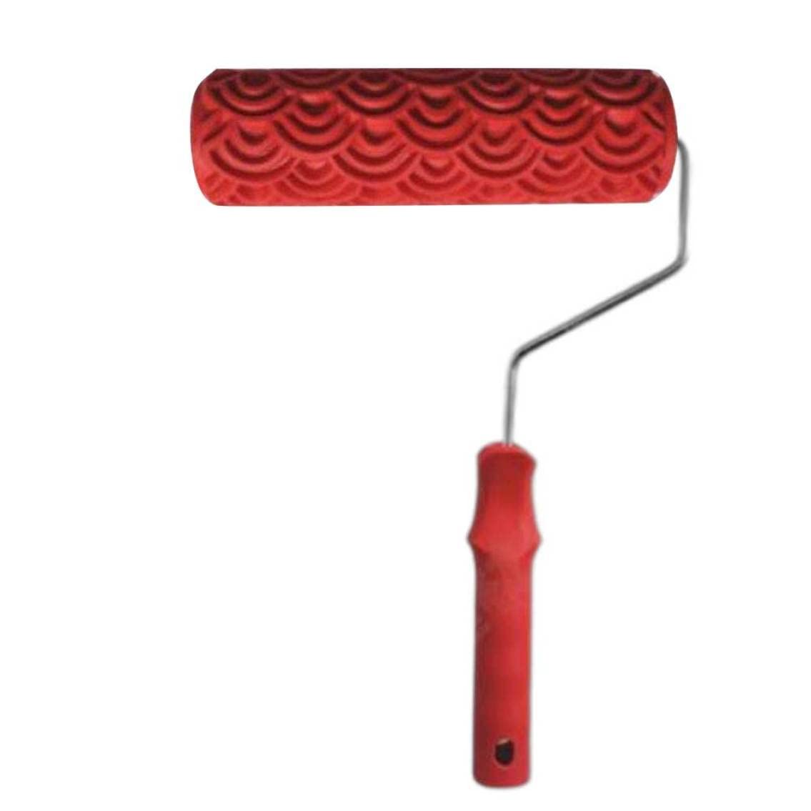 Rullo per pittura da 17,8 cm, con manico, perfetto per pittura murale, facile da usare, crea disegni, ideale per decorazioni fai da te per la casa