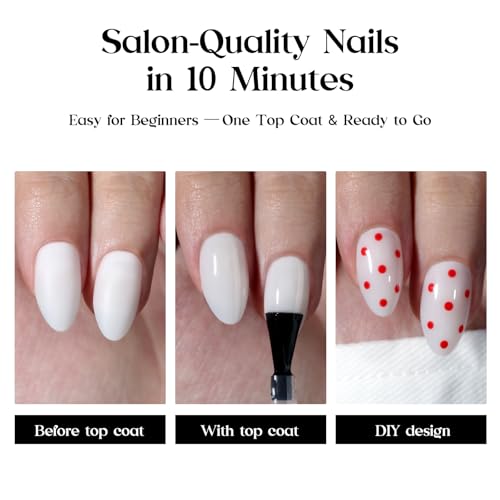 Image of Beetles Milky White Press On Nails, 160pcs Soft Gel Medium Almond Tips | 160pcs in 16 Sizes, Pre-Colored Milky White Tips for a Natural Medium Almond DIY Manicure