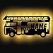 Produktbild Personalisiertes Nachtlicht Wand-Lampe Holz Feuerwehr-auto mit Namen ideal als Geschenk für Feuerwehrmänner Jungs Mädchen Männer