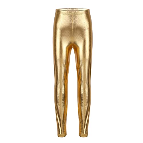 ZUYPSK Kids Boys Girls Shiny Metallic Leggings Tights Jazz Hip Hop Dancing Stage Performance Pants Dancewear3