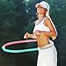 Silipull 4 Pack 3 lb Weighted Soft Spring Fitness Hoop for Adults, Plus Size Quiet Weighted Fitness Hoop Heavy-Duty Foldable Portable Exercise Ring for Training Fat Burning Cardio Pilates Travel