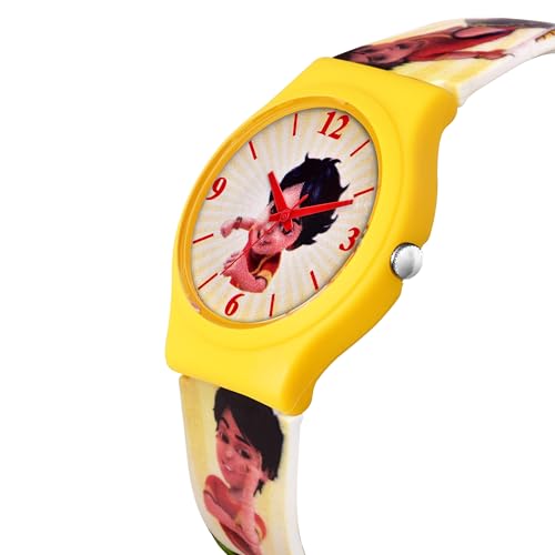 Image of Acnos Character Kid's Happy Colorful Water-Resistant Durable Watch for Boys Kids Boy with Fun Designs Adjustable Strap Positive Messages Watch for Kids