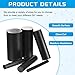 MECCANIXITY ABS Plastic Rod Round Solid Bar 50 mm x 100 mm Black for DIY Model Material, Architectural Model Making, DIY Sand Table, Pack of 2