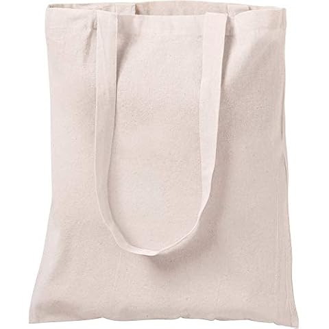 CENTRIX 100% natürlicher Baumwolle Einkaufstaschen 5er Pack 15 x 16 Zoll Cover